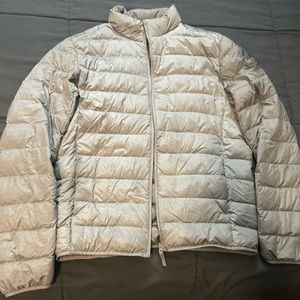 Men's Silver gray puffer jacket
